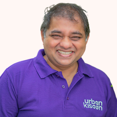 Photo of Srinivas Chaganti, Chief Technology Officer, Urban Kisaan, part of the Scale-Up startup program at Marico Innovation Foundation.