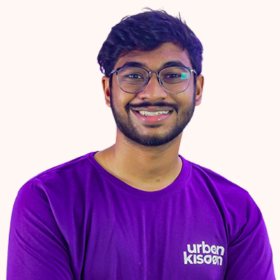 Photo of Vihari Kanukollu, Chief Executive Officer, Urban Kisaan, part of the Scale-Up startup program at Marico Innovation Foundation.