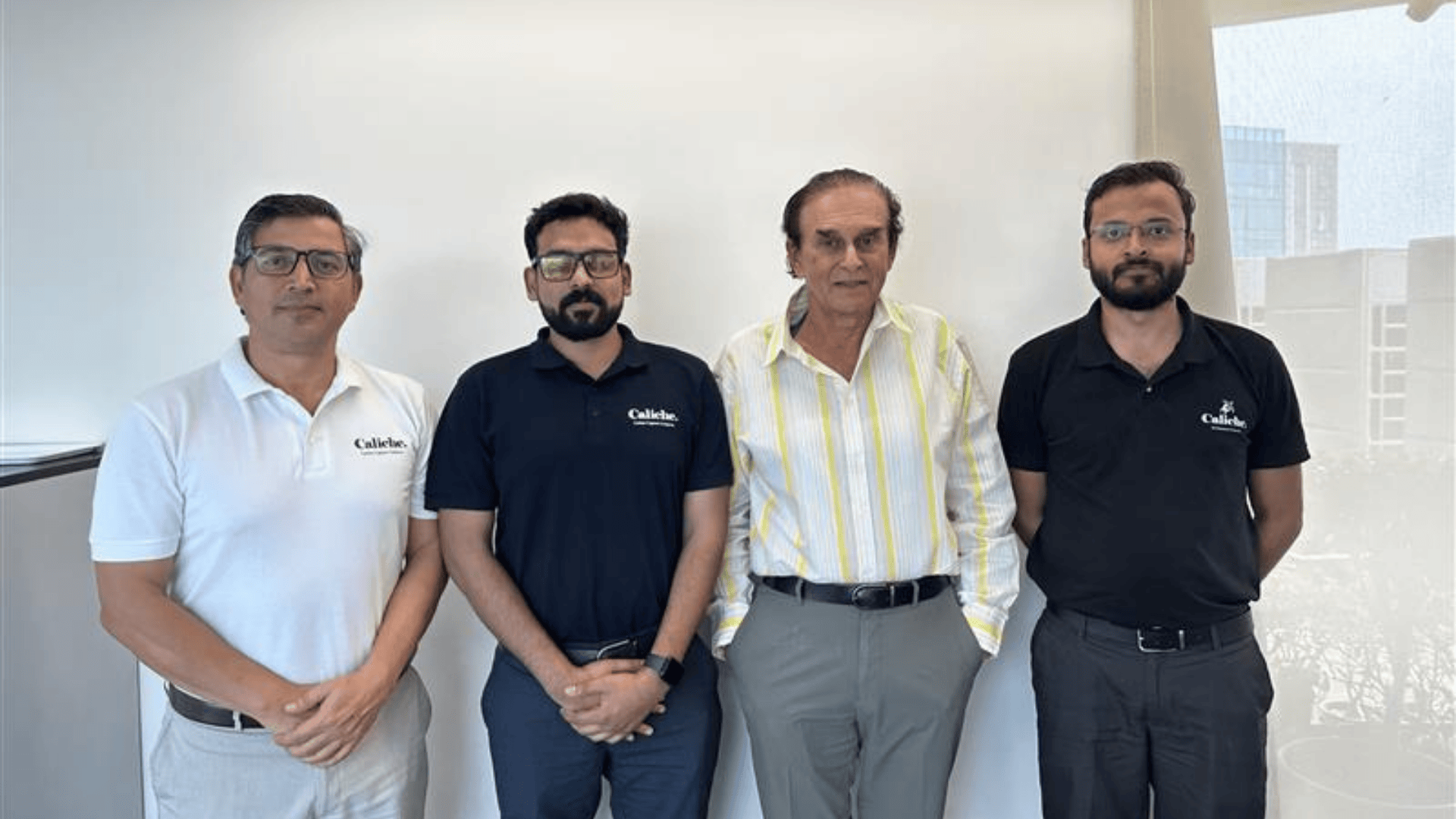 Caliche team, a Scale-Up startup, with Harsh Mariwala, Chairman of Marico Innovation Foundation.